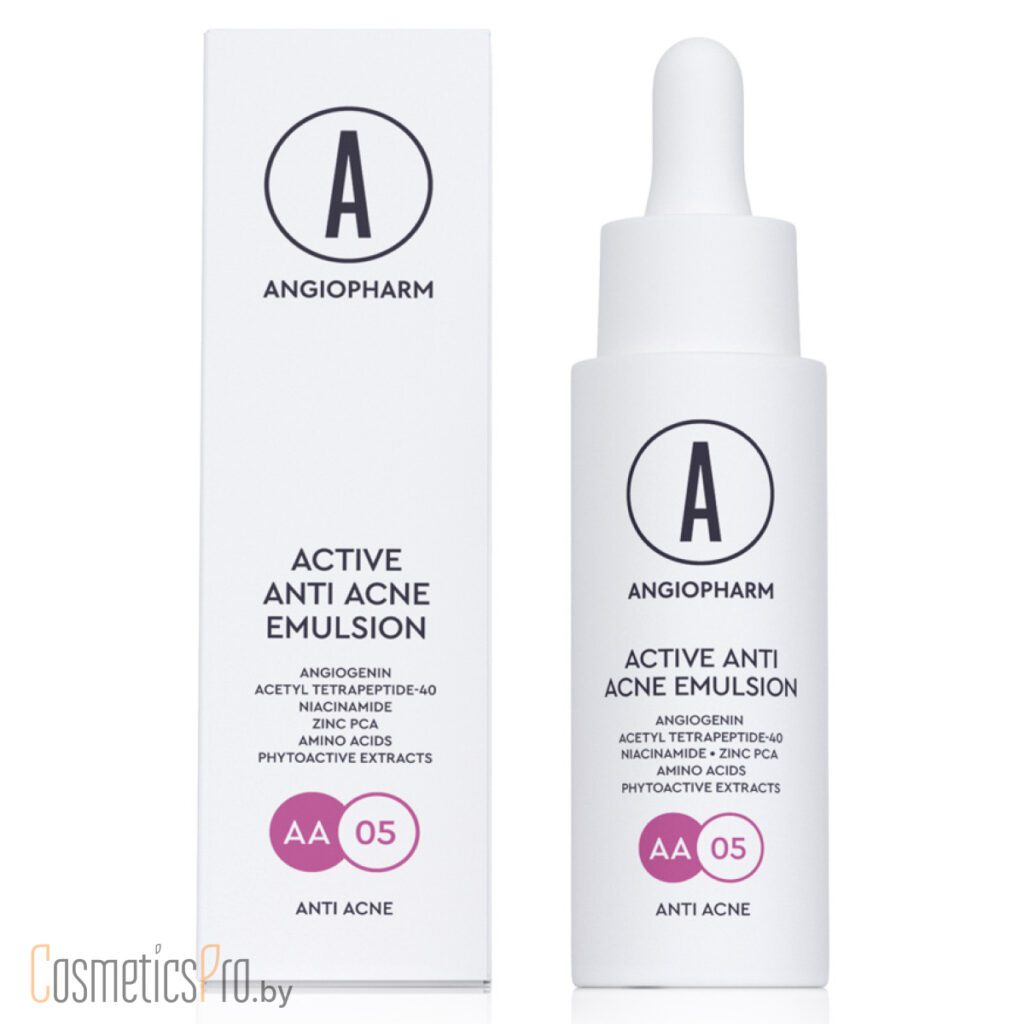 Active Anti Acne Emulsion ANGIOPHARM – Активная эмульсия для проблемной кожи, 30мл