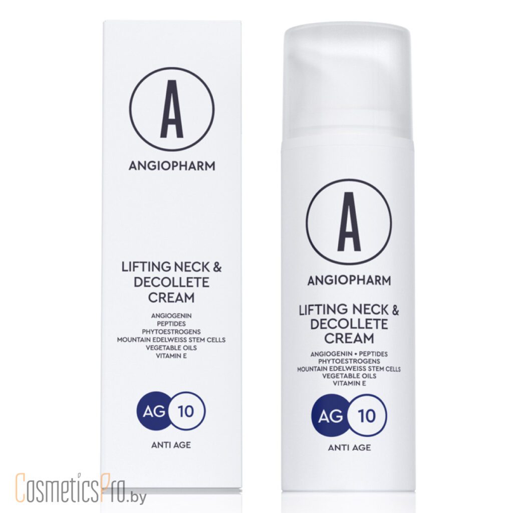 Anti Age Lifting Neck & Decolette Cream ANGIOPHARM – Лифтинг крем для шеи и зоны декольте, 50мл